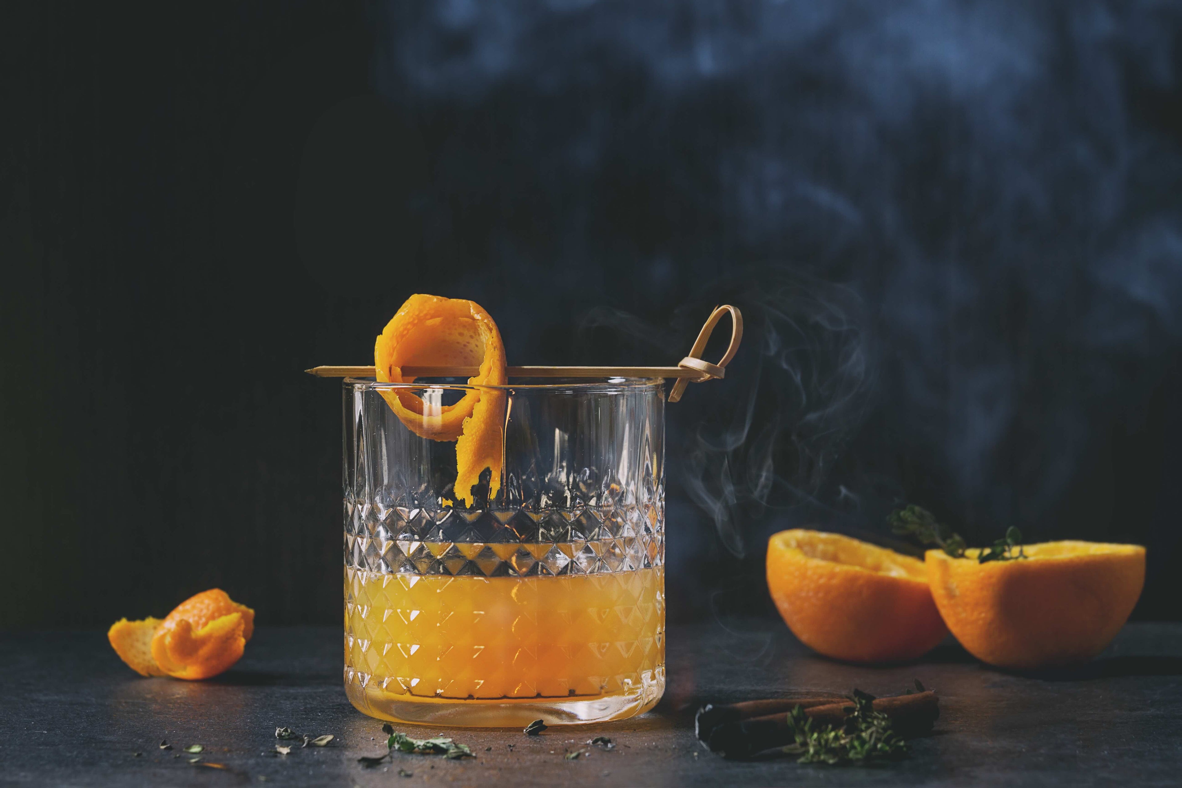 Morning Orange Juice Upgrade: Rosemary: Juniper Tea Refresher